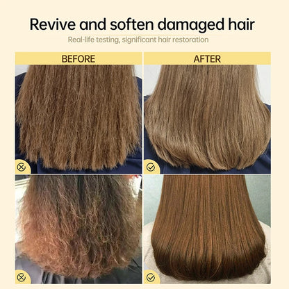PURC 8 Seconds Hair Mask Smoothing Straightening Keratin Hair Treatment Cream Soft Repair Damaged Frizz Professional Hair Care